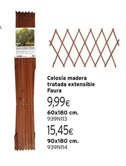 Cadena88 Celosía madera tratada extensible Faura oferta