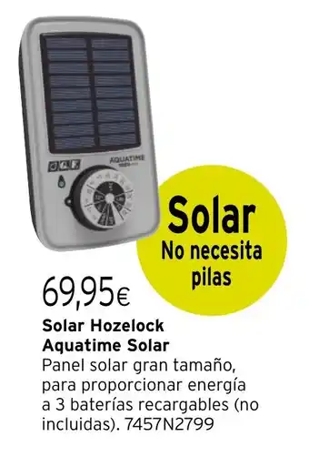 Cadena88 Solar Hozelock Aquatime Solar oferta