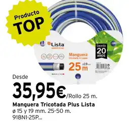Cadena88 Manguera Tricotada Plus Lista oferta