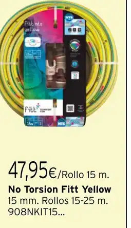 Cadena88 No Torsion Fitt Yellow oferta