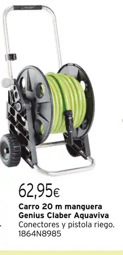 Cadena88 Carro 20 m manguera Genius Claber Aquaviva oferta