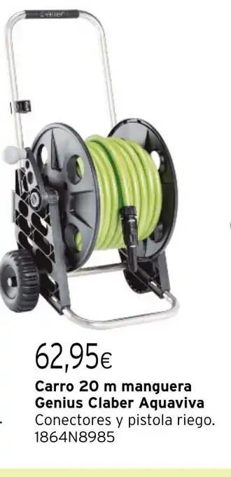 Cadena88 Carro 20 m manguera Genius Claber Aquaviva oferta