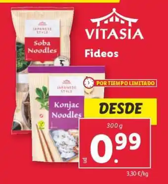 Lidl Fideos oferta
