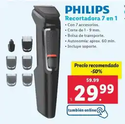Lidl PHILIPS Recortadora 7 en 1 oferta