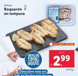Lidl Boquerón en tempura oferta