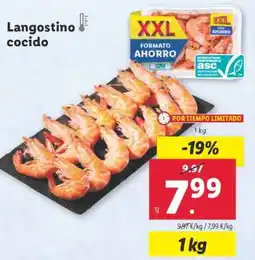 Lidl Langostino cocido oferta