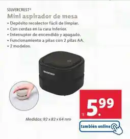 Lidl Mini aspirador de mesa oferta