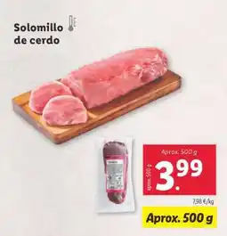 Lidl Solomillo de cerdo oferta