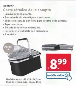 Lidl Cesta térmica de la compra oferta
