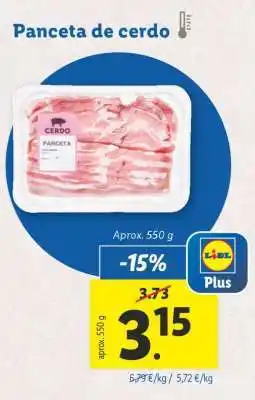 Lidl PANCETA DE CERDO oferta