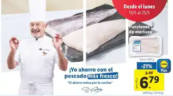 Lidl Porciones de merluza oferta