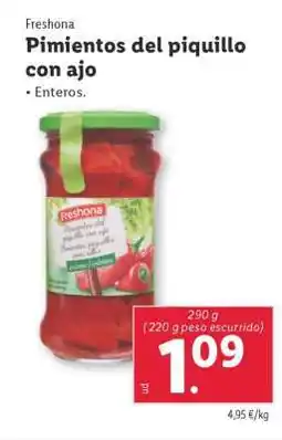 Lidl Pimientos del piquillo con ajo oferta