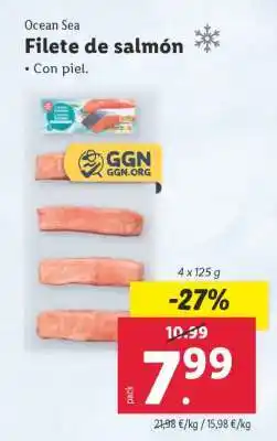 Lidl Filete de Salmón oferta