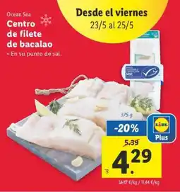 Lidl Centro de filete de bacalao oferta