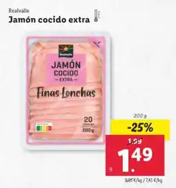Lidl Jamón cocido extra oferta