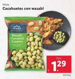 Lidl Vitasia Cacahuetes con wasabi oferta