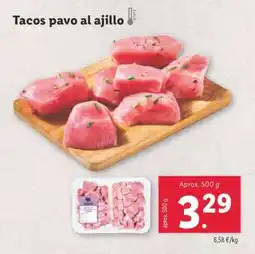 Lidl Tacos pavo al ajillo oferta