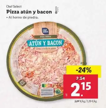 Lidl Pizza atún y bacon oferta