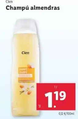 Lidl Champú almendras oferta