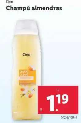 Lidl Champú almendras oferta
