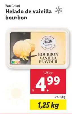Lidl Bon Gelati Helado de vainilla bourbon oferta