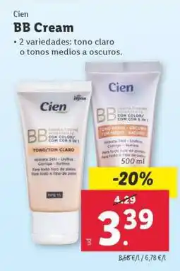Lidl Cien BB Cream oferta