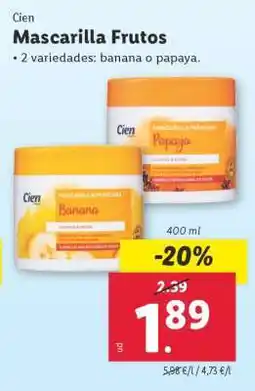 Lidl Mascarilla Frutos oferta