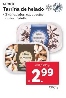 Lidl Gelatelli Tarrina de helado oferta