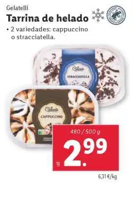 Lidl Gelatelli Tarrina de helado oferta