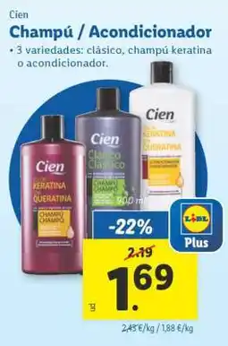 Lidl Champú / acondicionador oferta