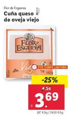 Lidl Cuña queso de oveja viejo oferta