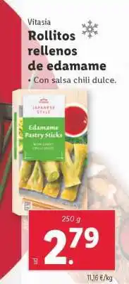 Lidl Rollitos rellenos de edamame oferta