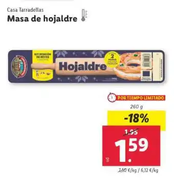 Lidl Masa de hojaldre oferta