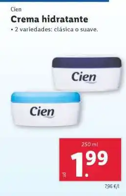 Lidl Cien Crema hidratante oferta