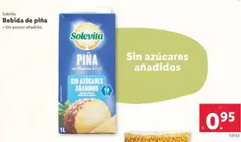 Lidl Solevita Bebida de piña oferta