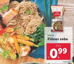 Lidl Vitasia Fideos soba oferta