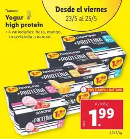 Lidl Danone Yogur high protein oferta