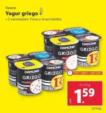 Lidl Yogur griego oferta