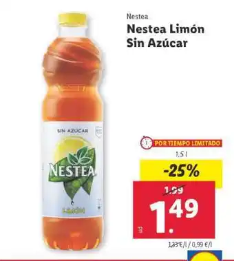 Lidl Nestea Limón Sin Azúcar oferta