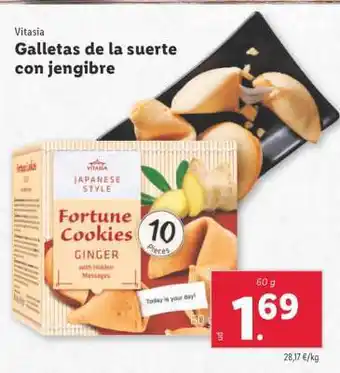 Lidl Galletas de la suerte con jengibre oferta