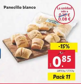 Lidl Panecillo blanco oferta