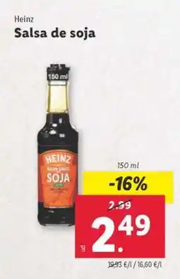 Lidl Heinz Salsa de soja oferta