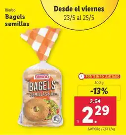 Lidl Bimbo Bagels semillas oferta