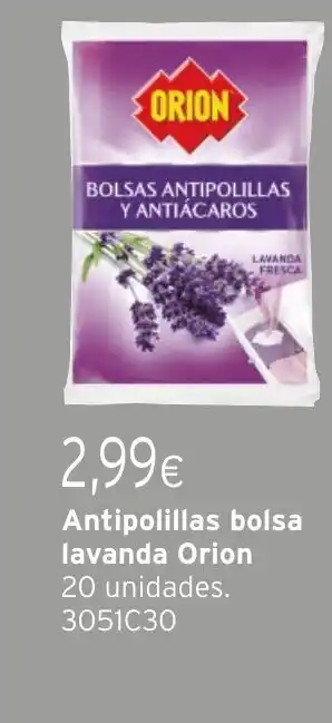 Cadena88 ORION Antipolillas bolsa lavanda oferta