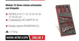 Ferri Modulo 12 llaves mixtas articuladas con trinquete oferta