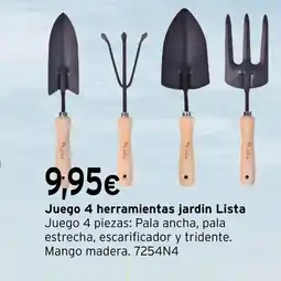 Cadena88 LISTA Juego 4 herramientas jardin oferta
