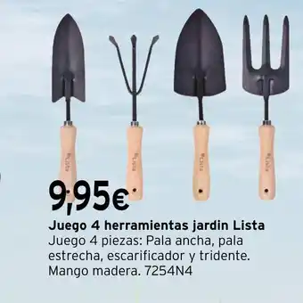 Cadena88 LISTA Juego 4 herramientas jardin oferta