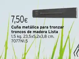 Cadena88 LISTA Cuña metálica para tronzar troncos de madera oferta