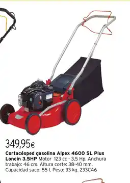 Cadena88 Cortacésped gasolina Alpex 4600 SL Plus Loncin 3.5HP oferta