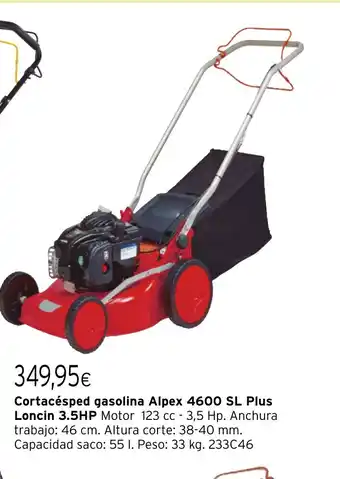 Cadena88 Cortacésped gasolina Alpex 4600 SL Plus Loncin 3.5HP oferta
